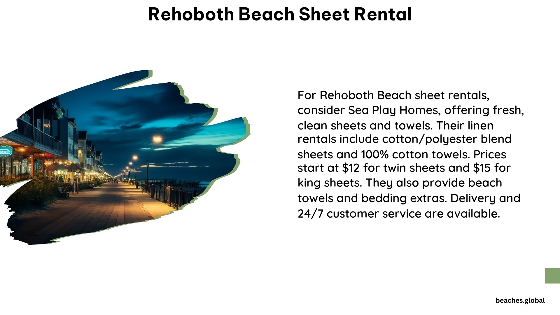 Rehoboth Beach Sheet Rental