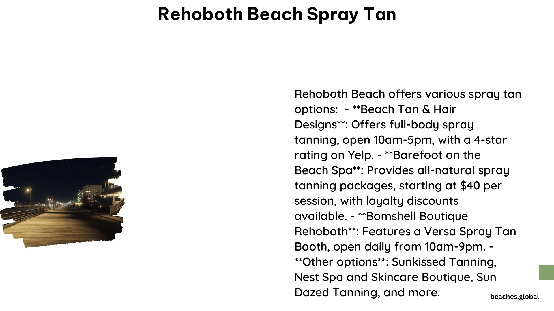 Rehoboth Beach Spray Tan