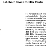 Rehoboth Beach Stroller Rental