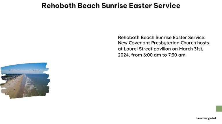 Rehoboth Beach Sunrise Easter Service