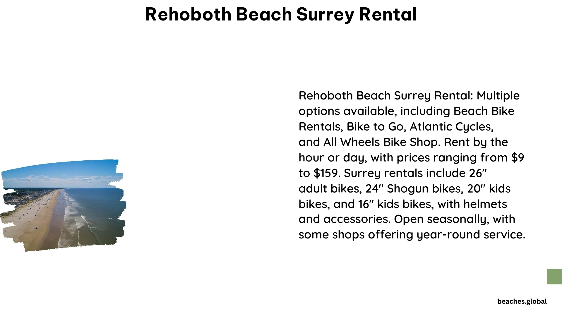 Rehoboth Beach Surrey Rental