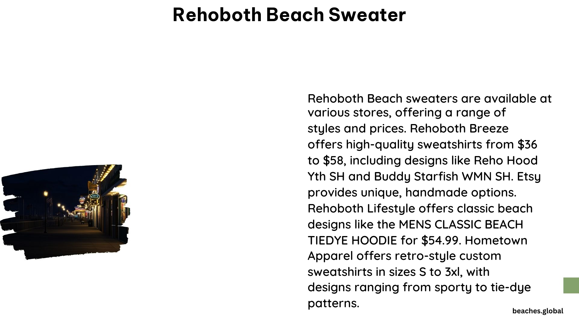 Rehoboth Beach Sweater