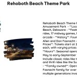 Rehoboth Beach Theme Park