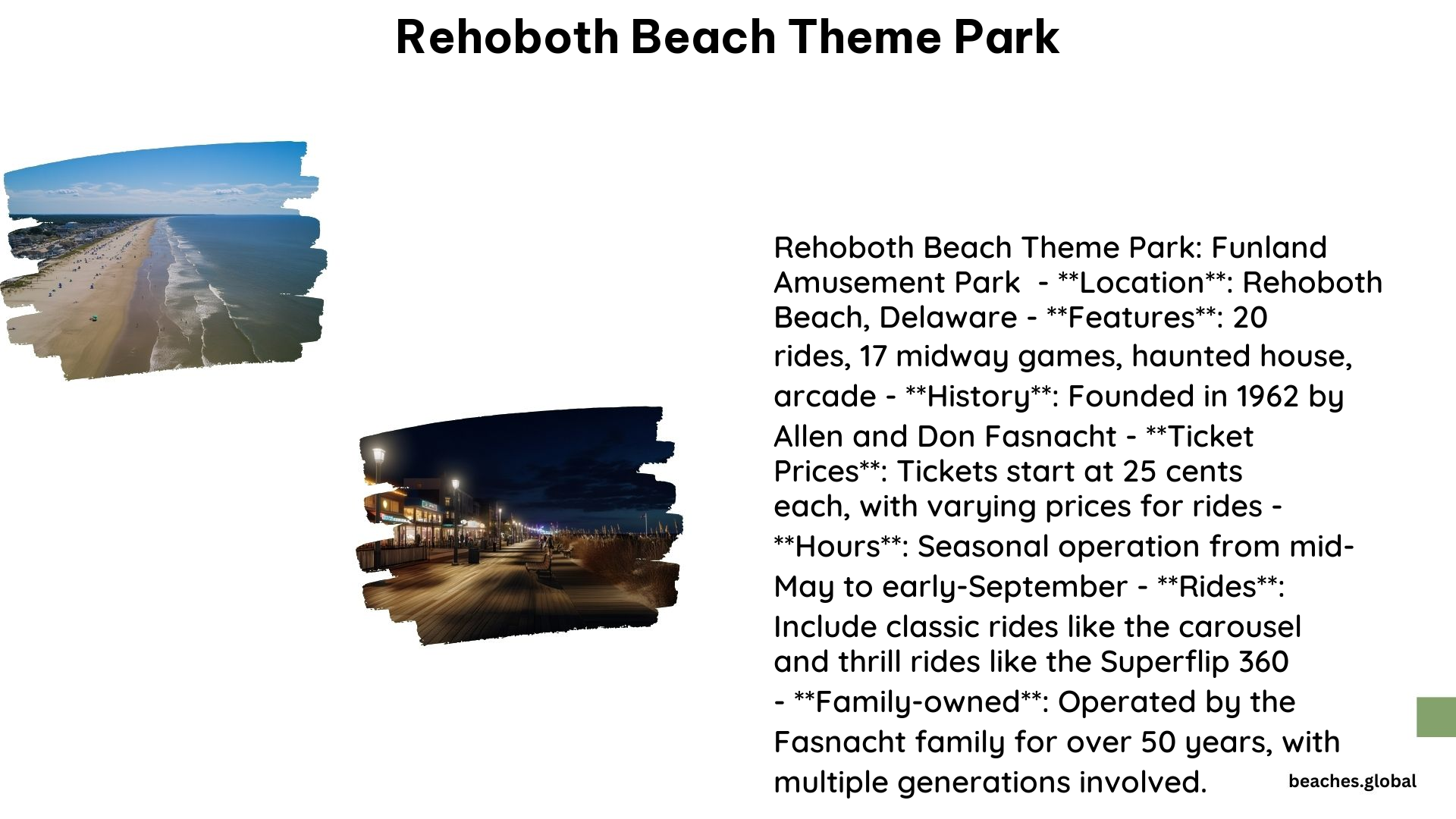 Rehoboth Beach Theme Park