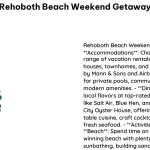 Rehoboth Beach Weekend Getaway