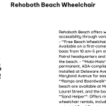 Rehoboth Beach Wheelchair