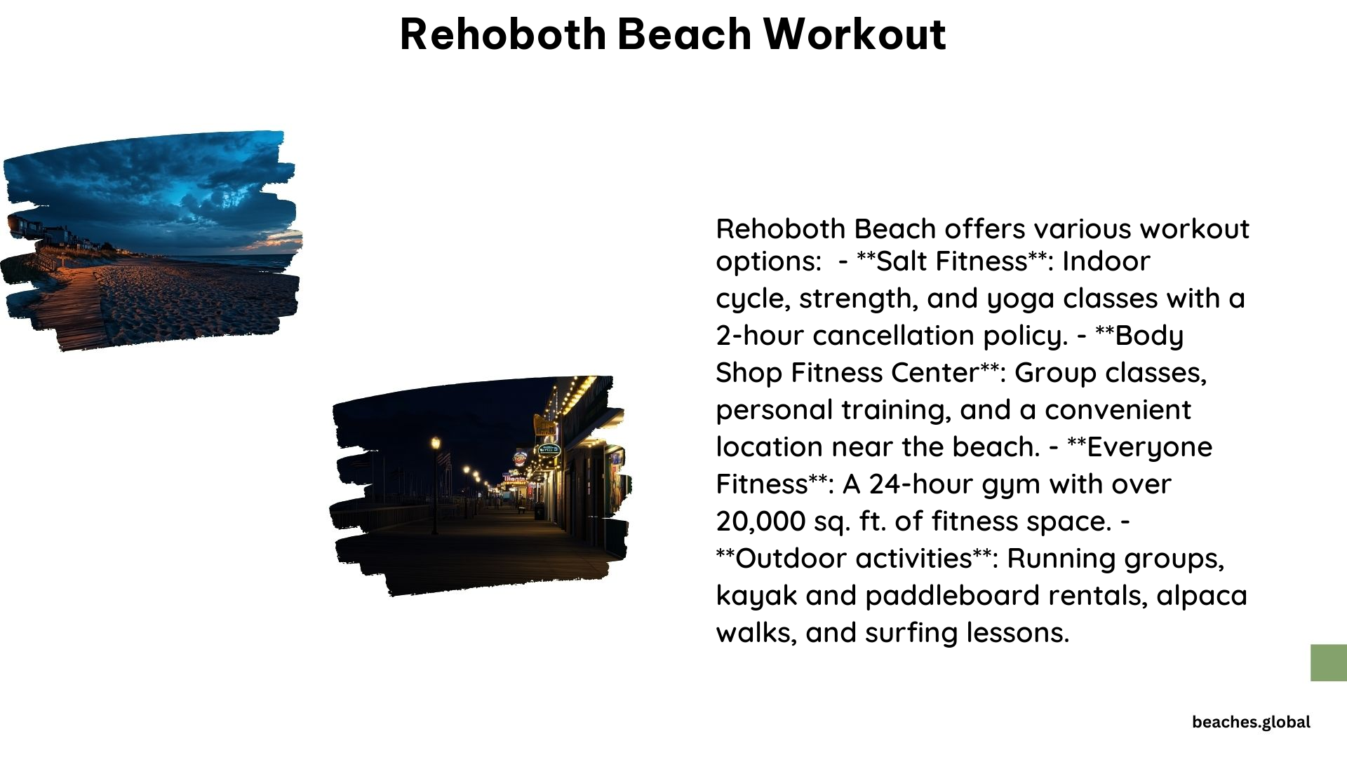 Rehoboth Beach Workout