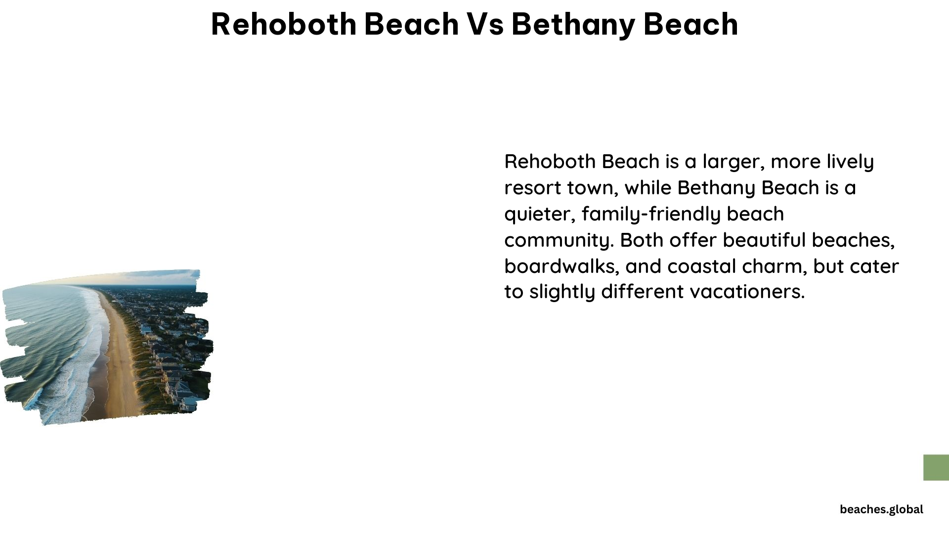 Rehoboth Beach vs Bethany Beach