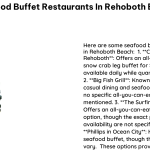 Seafood Buffet Restaurants in Rehoboth Beach