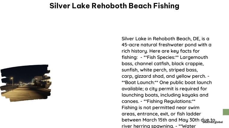 Silver Lake Rehoboth Beach Fishing