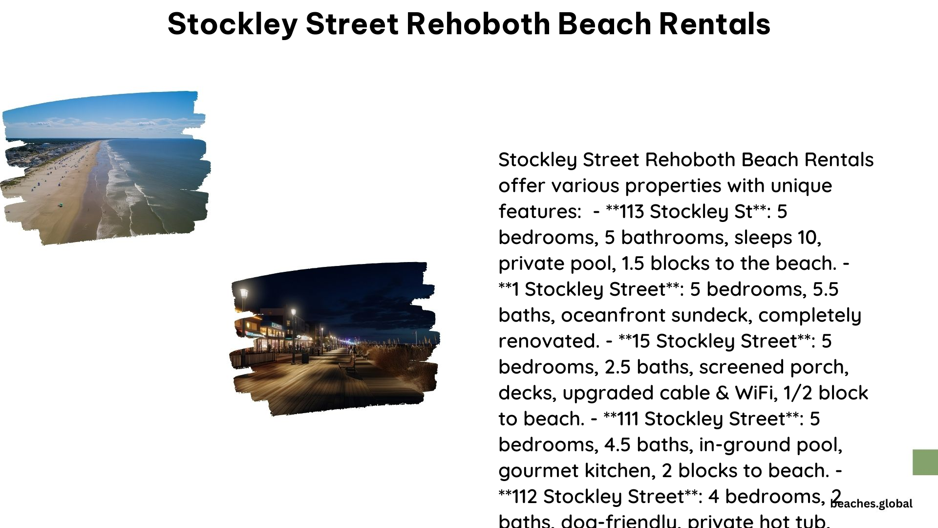 Stockley Street Rehoboth Beach Rentals