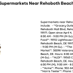 Supermarkets Near Rehoboth Beach