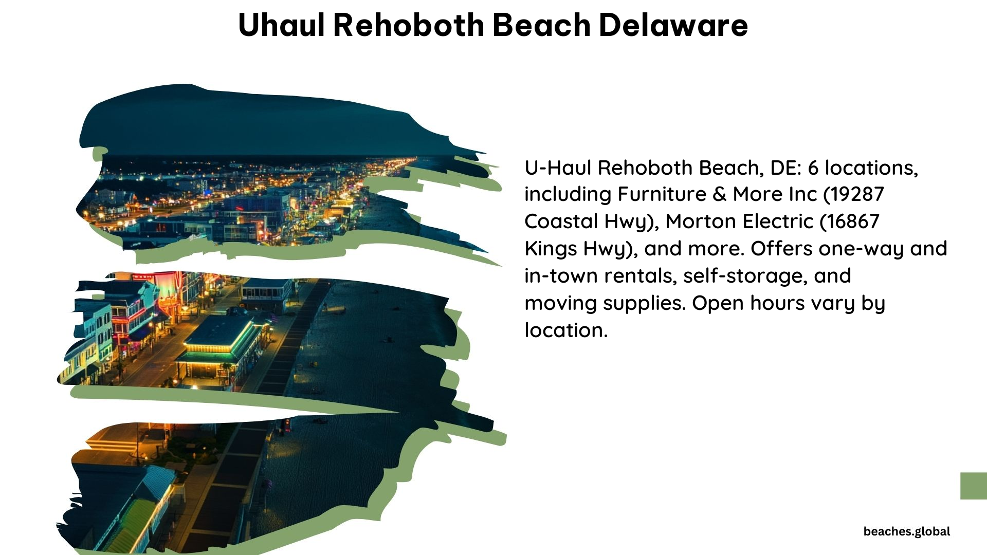 Uhaul Rehoboth Beach Delaware