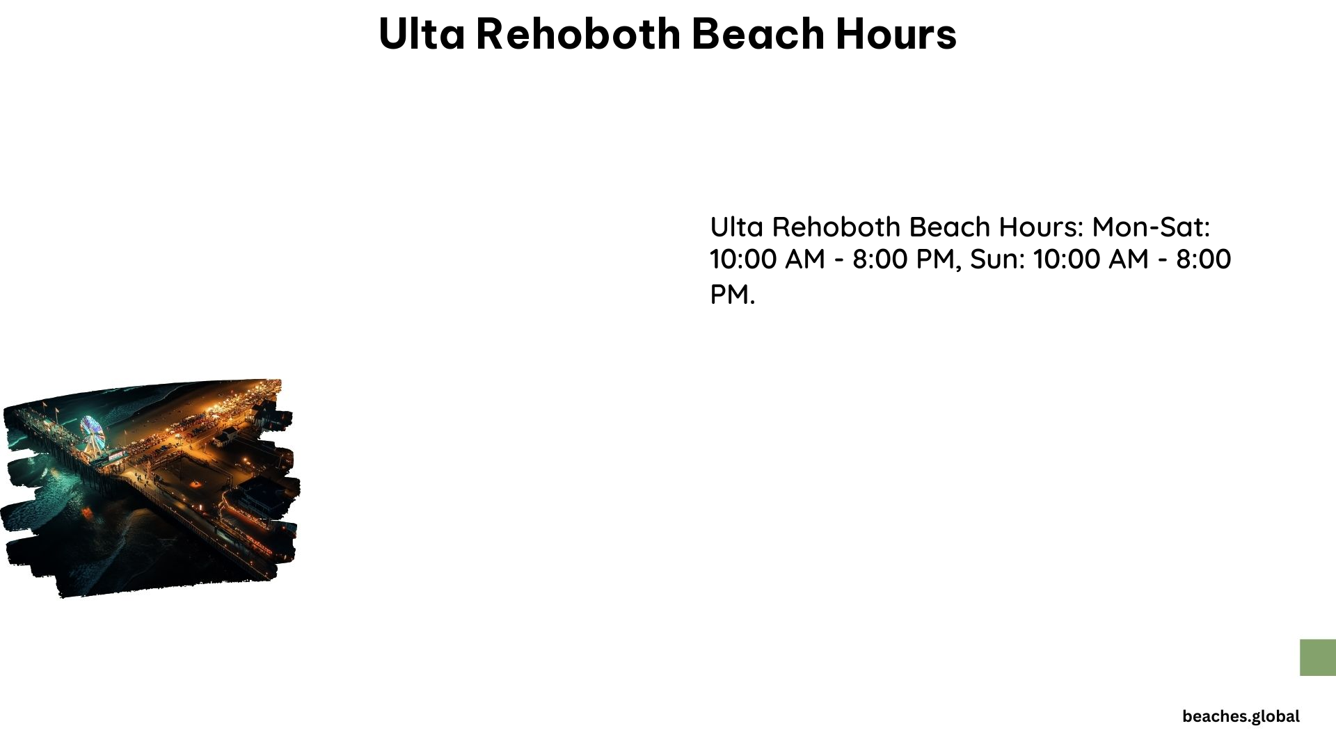 Ulta Rehoboth Beach Hours