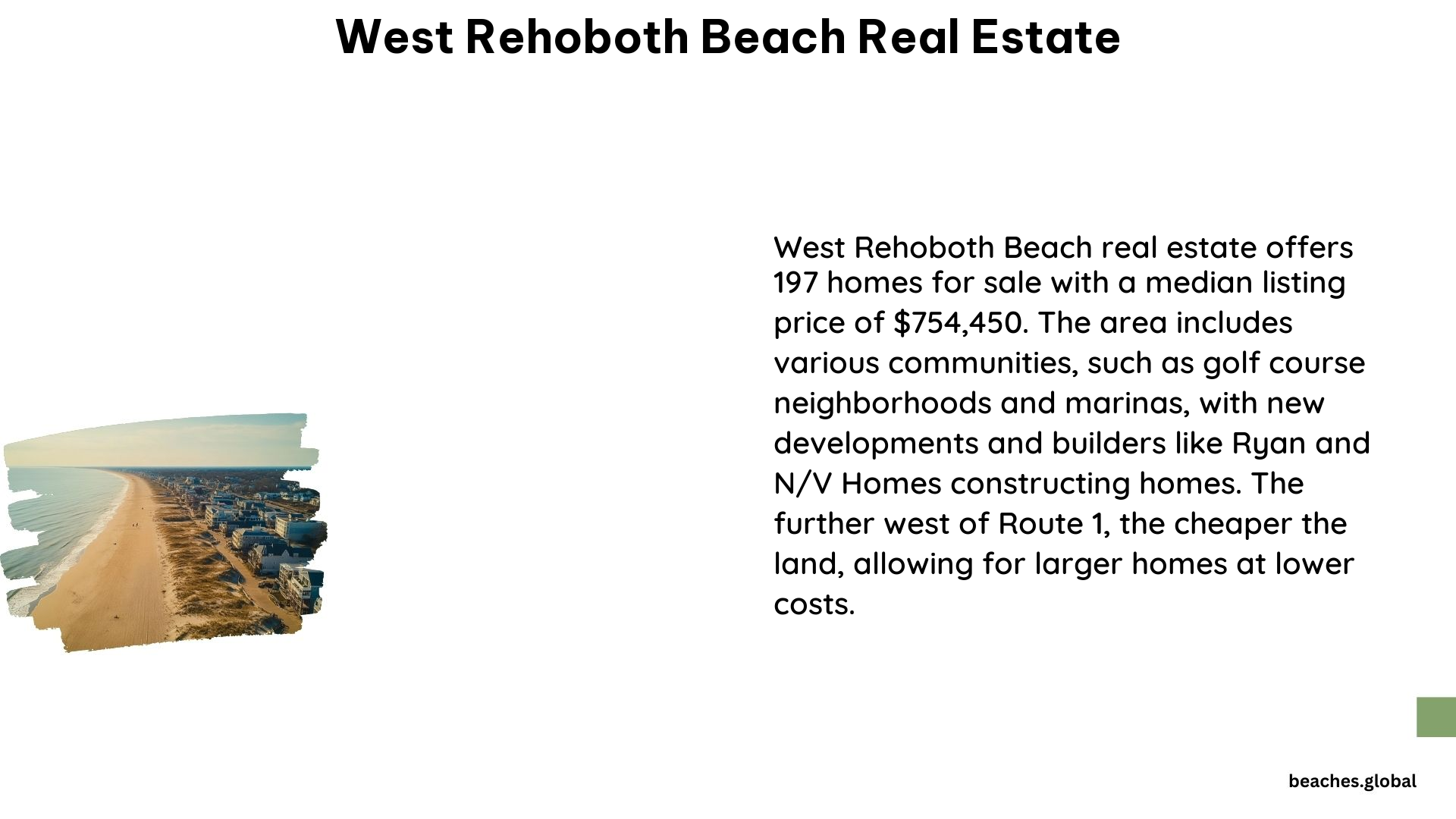 West Rehoboth Beach Real Estate