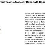 What Towns Are Near Rehoboth Beach