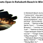 Whats Open in Rehoboth Beach in Winter